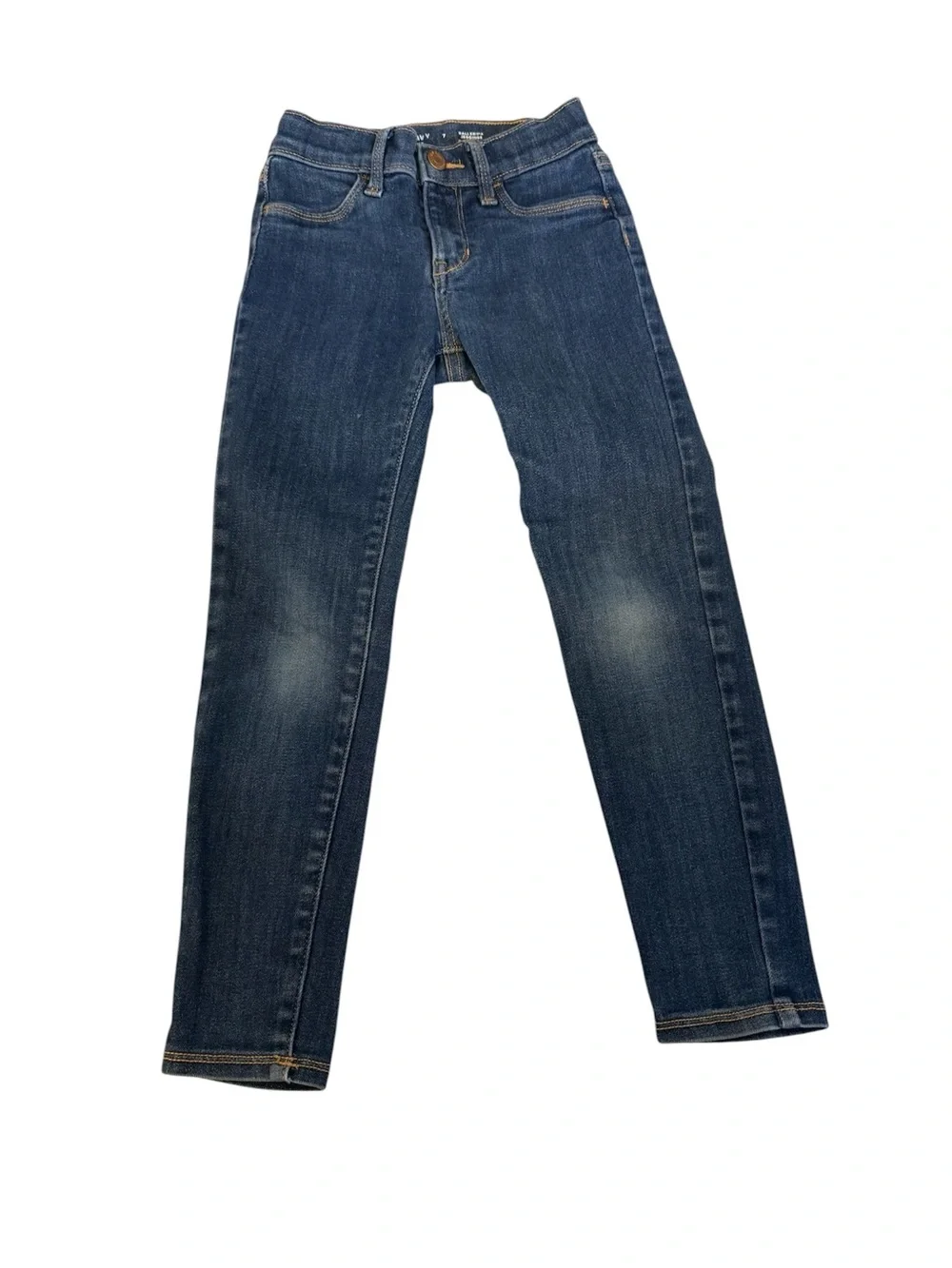 Old Navy Girls Dark Blue Denim Stretch Jeans, Size 7